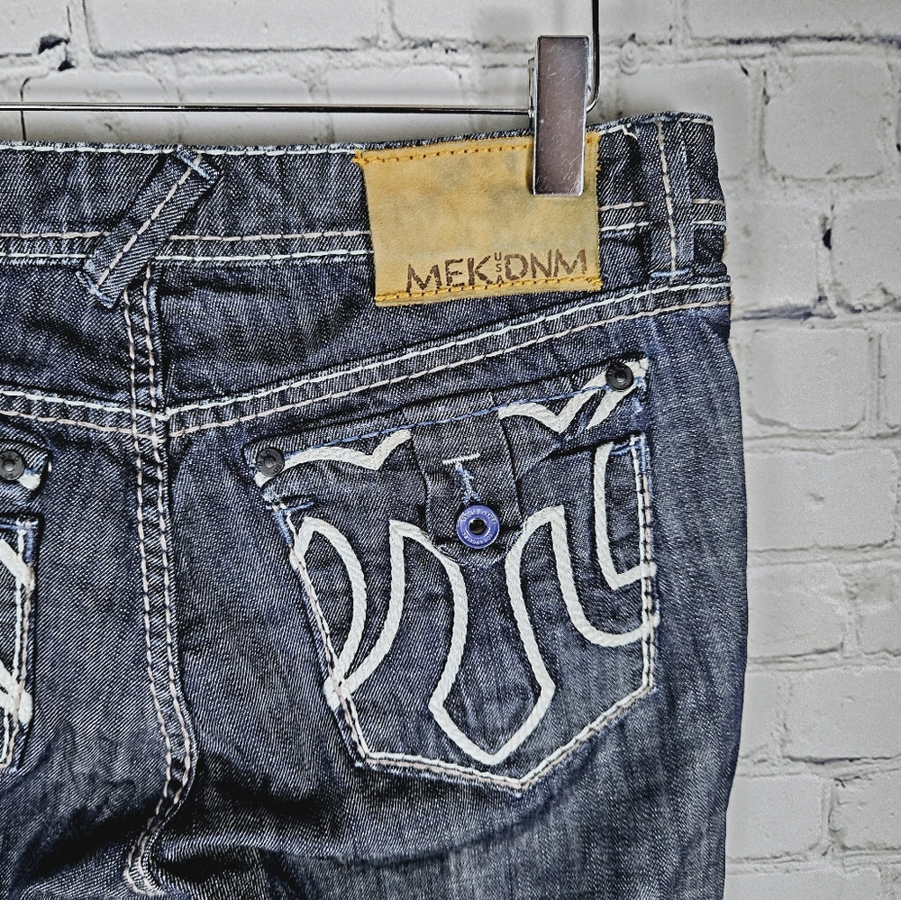 MEK | Mulholland straight leg embellished pocket jeans